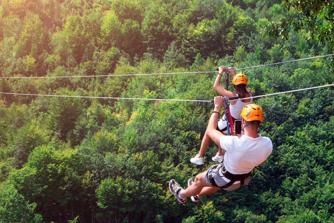 Zipline Is an Exciting Adventure Activity.